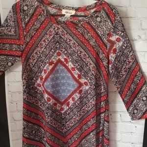 Style & Co Handkerchief-Hem Long Sleeve Shirt